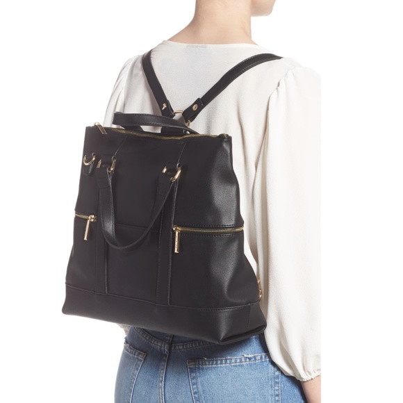 Mali & Lili Handbags - Mali + Lili Samantha Leather Convertible Backpack